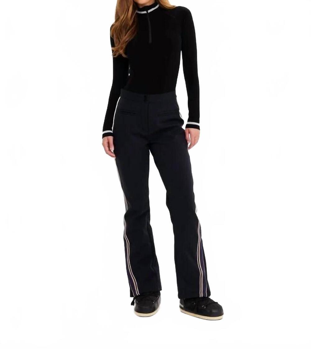 NEW THE UPSIDE women's hakuba petra zip flare pants in black
